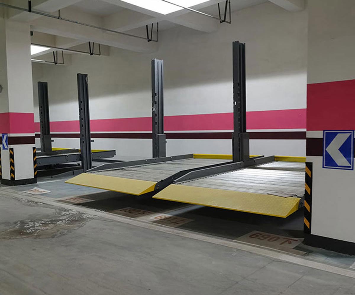 达州2层简易升降机械式停车设备安装