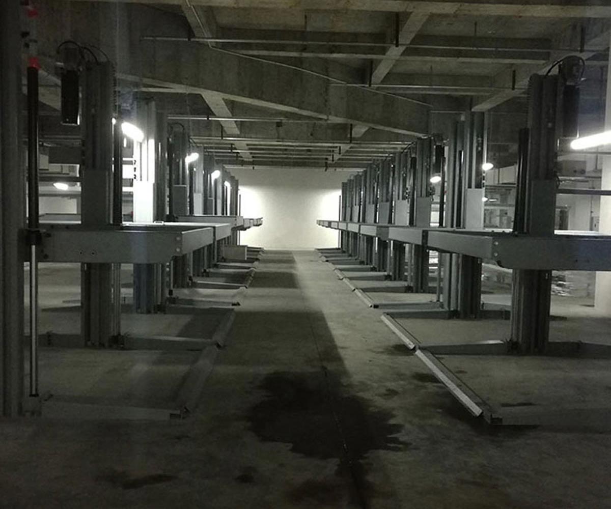 灵川2层简易类立体停车库过验收