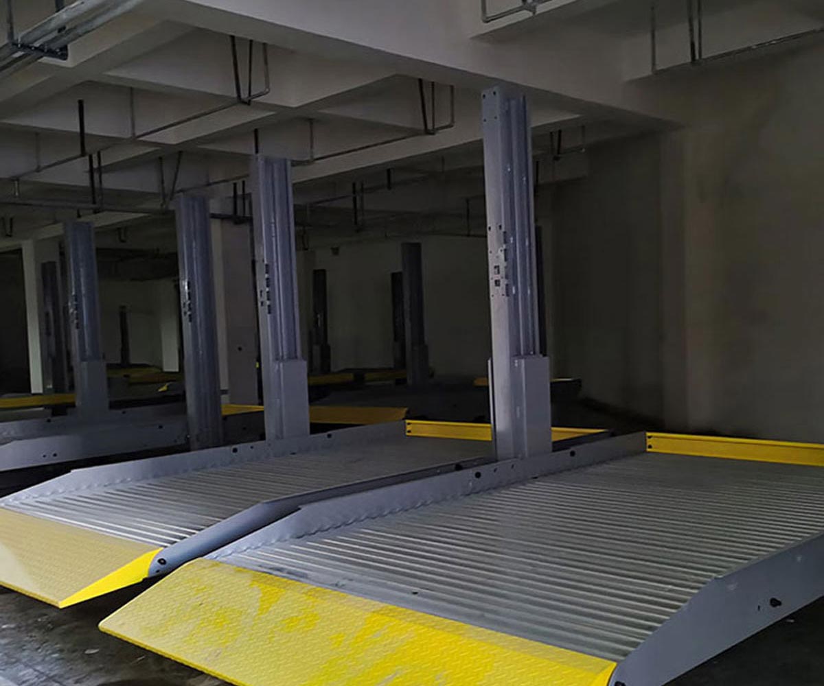 2层简易升降类立体车库停车设备过规划
